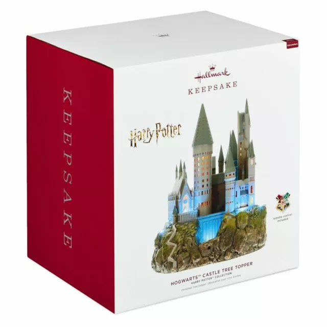 Hallmark Hogwarts Castle Tree Topper Harry Potter Light & Sound 2019 BRAND NEW