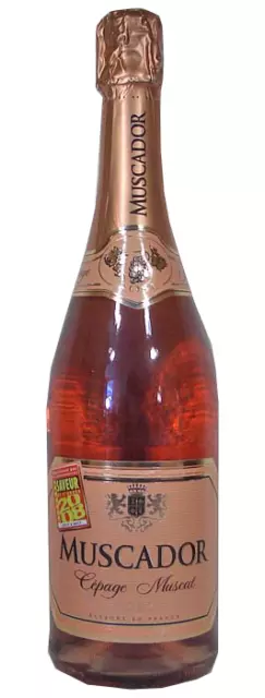 (6,66€/L) 12x0,75 Fl.Sekt, Muscador Cépage Muscat, Doux, Rosé, Sonderpreis!!! 2