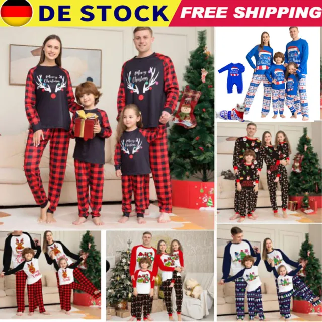 Family Matching Adult Kids Christmas Pajamas Christmas Sleepwear Pajama Pjs Sets