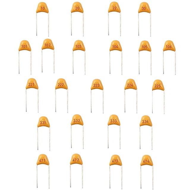 Ceramic Capacitor Set ,23 Type Values 230Pcs Ceramic Capacitor