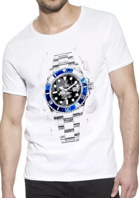 T-Shirt Rolex stampa lusso Uomo Abbigliamento 100% Cotone Taglia S>XXL 2