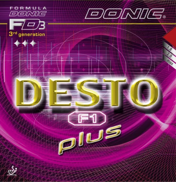 Donic Desto F1 plus 1,8/2,0/Max mm