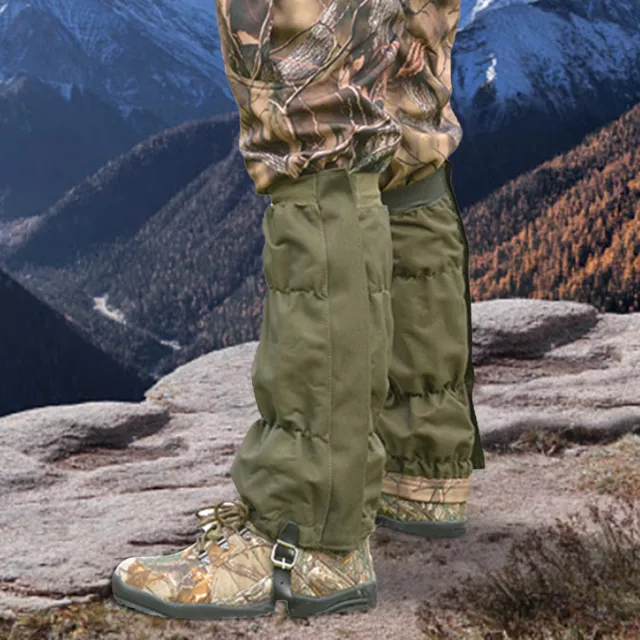 Waterproof Gaiters Leg Nylon Cover for Outdoor Hiking Walking Climbing Knee Pad 3