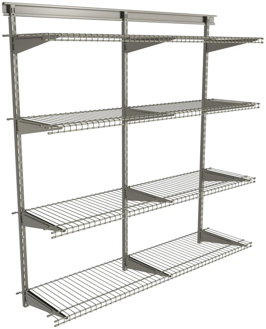 ClosetMaid ST-4848-ASK ShelfTrack 48" H x 48" W x 12" D - Nickel
