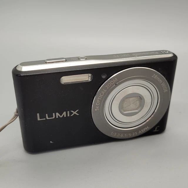Panasonic Lumix DMC-F5 14.1MP Compact Digital Camera Black Tested