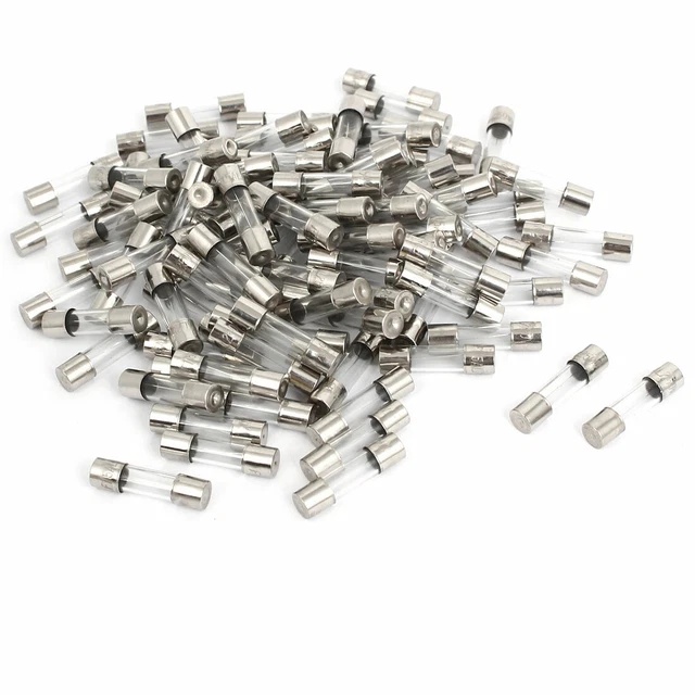 5mm x 20mm AC 250V 1,5A Un tube en verre Fusible rapide de rechange Lot de 100