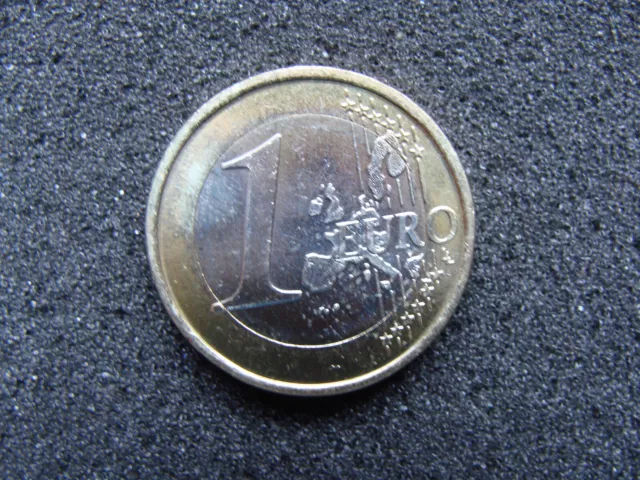 1 EURO Kursmünze Belgien 1999, unzirkuliert aus Münzrolle, keine Umlaufmünze 2