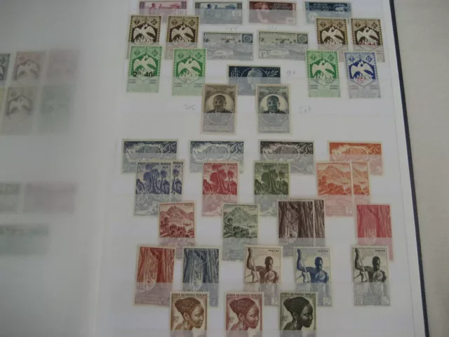 superbe collection de timbres AEF et AOF neufs dans un album Y et T