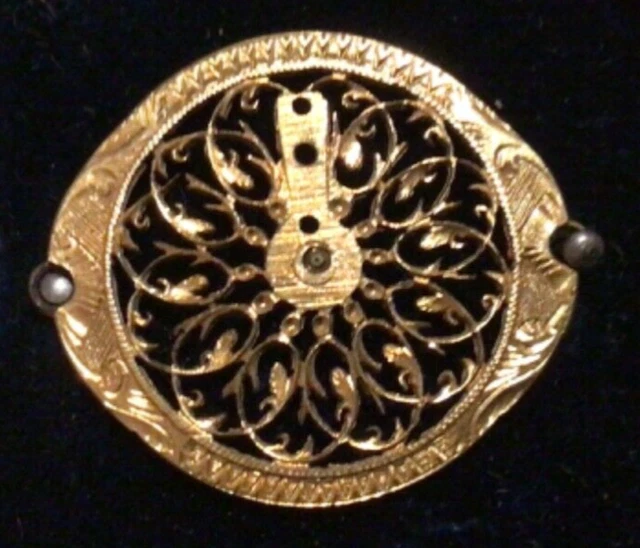 Coq De Montre à Gousset Ancien 18ème Style Louis XVI Laiton Doré - Occasion