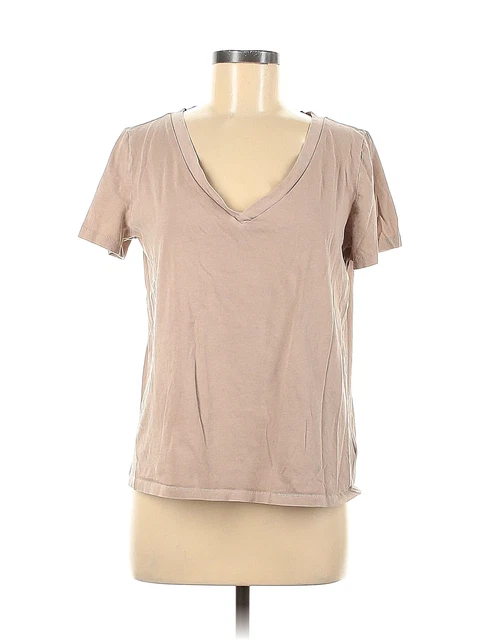 Gap Women Brown Short Sleeve T-Shirt M