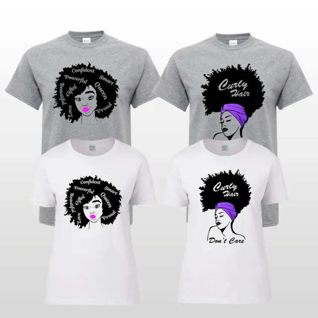 T-shirt reggae giamaicana capelli ricci afro regina compleanno adulti maglietta donna ragazze