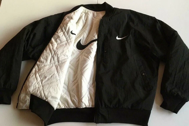 Vintage bomber jacket nike sales