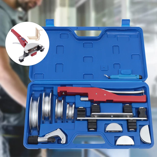 PIPE TUBE BENDER Kit HVAC A/C Refrigeration Ratchet Bending Tool 1/47/