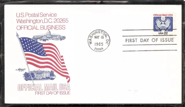 US SC # O136 Official mail FDC. Artmaster Cachet .