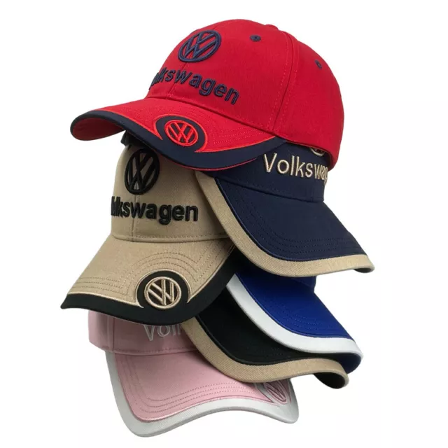 DE Herren Volkswagen Logo Racing Cap 4S Shop Souvenir Baseball Cap Sonnenhut Hot