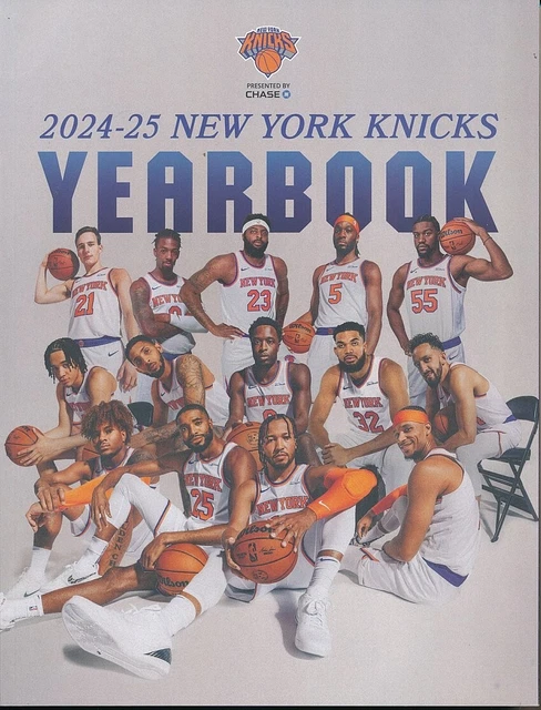 2024-2025 NEW YORK Knicks Yearbook - In Stock -Shipped in a