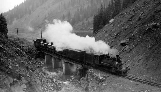 RGS RIO GRANDE Southern Railroad Train Engine No 40 Old Train Photo EUR ...