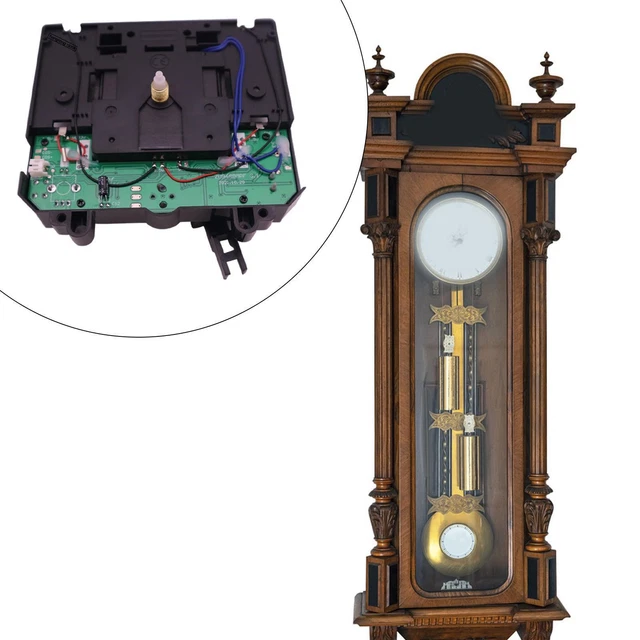 Meccanismo A Pendolo Al Quarzo Per Orologi Fai Da Te - Movimento Nero Con Lancette Incluse, Sostituzione Semplice