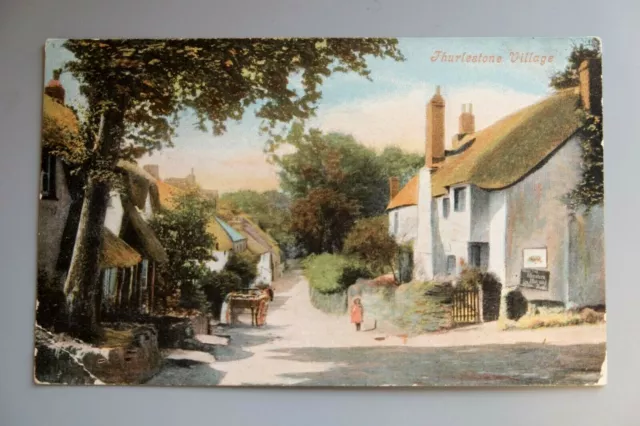 Postcard, Thurlestone Village 1906