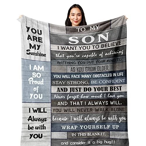 Valentine Gifts for Son,s from Mom/Dad,s,College Graduation 60x50in Son Gift