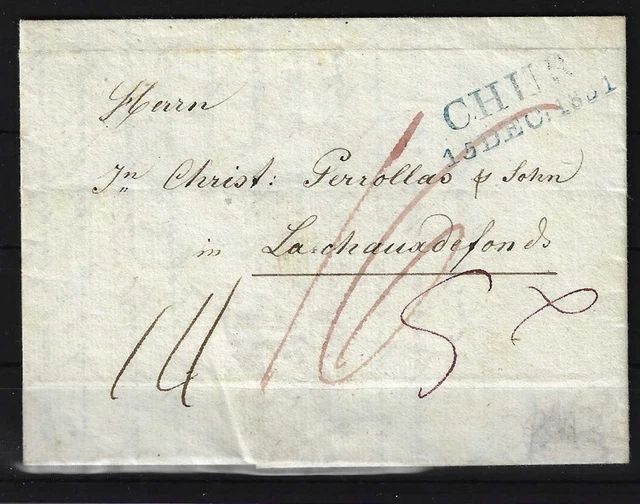 N781) Schweiz Vorphila Beleg 1831 CHUR
