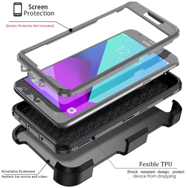 For Samsung Galaxy J7 Prime / Sky Pro/ J7 2017 Armor Holster Phone Case Cover