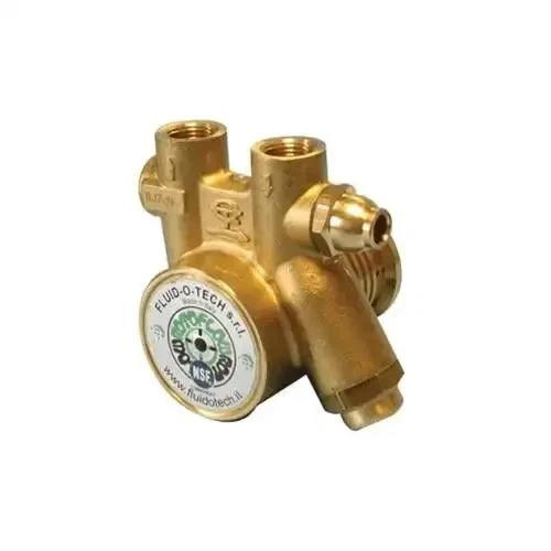 Fluid-O-Tech PB301X Brass Rotary Vane Pump w/ Relief Valve Carbonator Procon NEW
