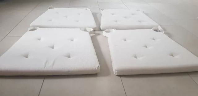 ✅ IKEA JUSTINA Stuhlkissen Sitzkissen aus Baumwolle Haltbar mit Klettband NATUR✅ 2