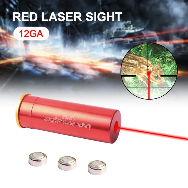 Viseur Laser Bore Sighter - Calibre 0.17 à 0.78 - Kit Avec 12 Adaptateurs - Pour Armes Et Airsoft
