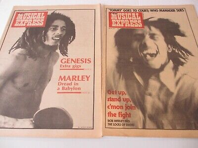 BOB MARLEY New Musical Express magazine LOT of 2 July 19 1975 June 19 1976 rare