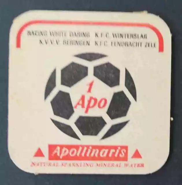 Sous-bock   1 APO APOLLINARIS MINERAL WATER  beermat 22