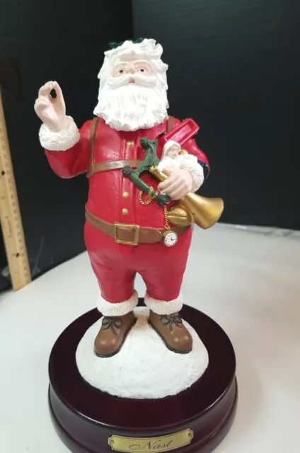 Vintage Duncan Royale Large Musical Santa Claus Thomas Nast Limited Figurine