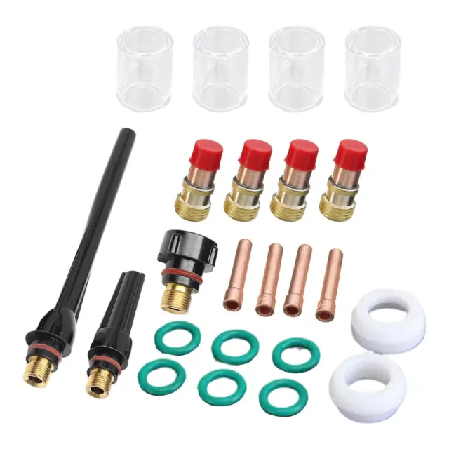 23-piece TIG Welding Torch Gas Lens Set Replacement Durable