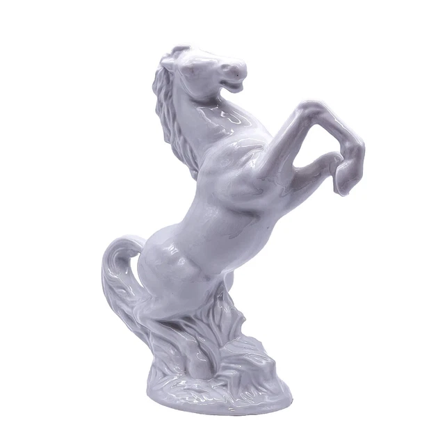 Leuchtende Pferdestatue - LED Deko Aus Eisen 21x19,5 Cm