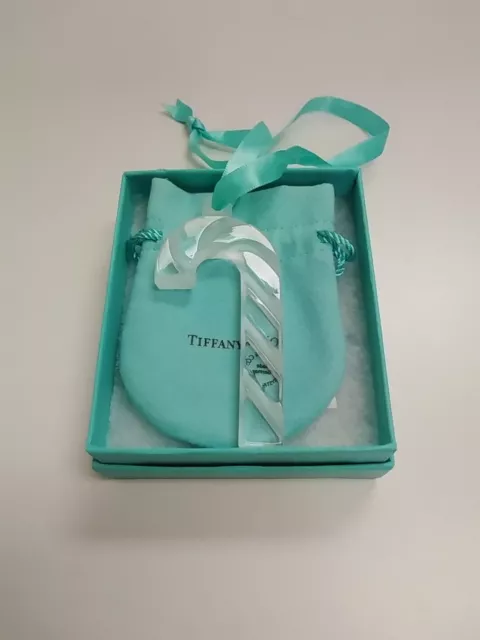 Tiffany And Co. Crystal Candy Cane Ornament