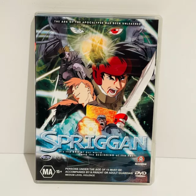 Spriggan ( DVD, 2001 ) Anime w/ Insert - ADV Films - Mint Disc