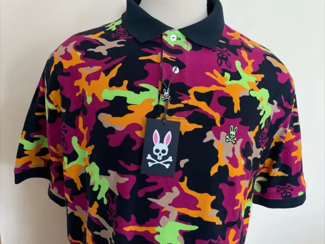 PSYCHO BUNNY 653 MEN'S NEW Big&Tall 100% PIMA COTTON POLO SHIRT SIZE 1XLT