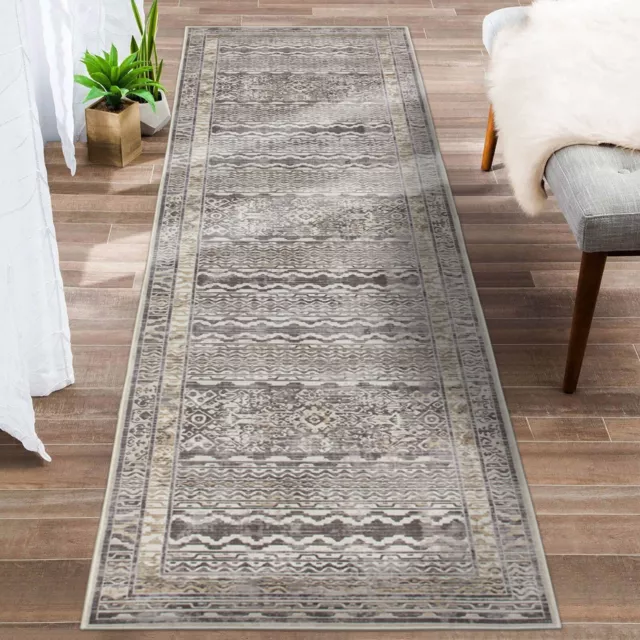 Beige Hall Runner Soft Plush Washable Rug Beautiful Carpet Runner Rug 80x300cm