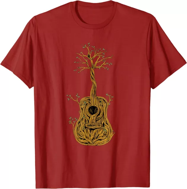 Acoustic Guitar Tree of Life Guitar Player Nature Unisex T-Shirt