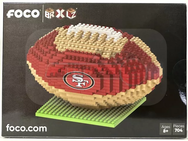 San Francisco 49ers NFL BRXLZ Football 3-D Construction Block Set
