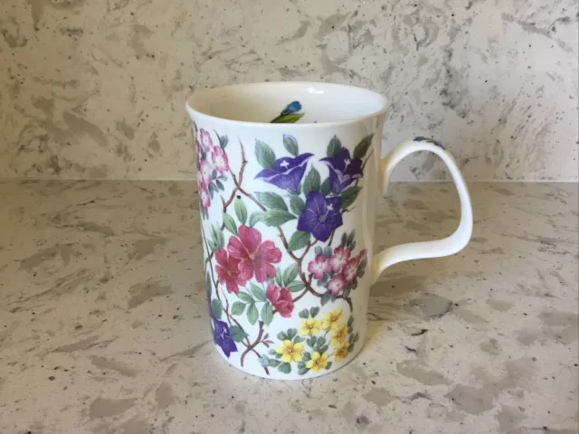 Roy Kirkham Alpine Chintz Bone China Coffee Mug Made in England 1992 10 ounces