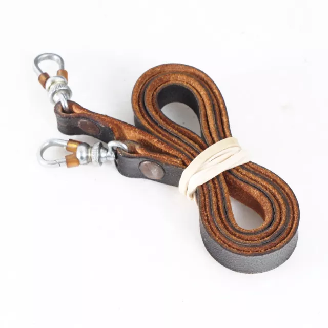 ^ [MINT] Leica Barnack Screw Mount Body Original Camera Strap - Brown Leather