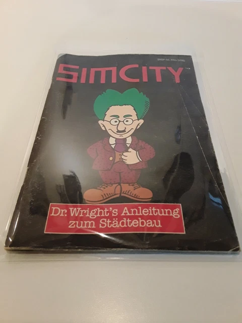 super nintendo SNES Sim city frg-version (NOTICE SEUL MANUAL ONLY)