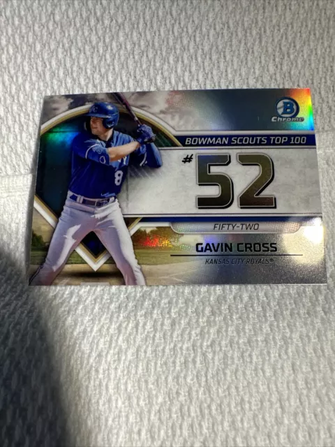 2023 Bowman Scouts Top 100 #BTP-52 Gavin Cross - Kansas City Royals