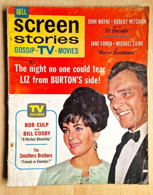Screen Stories Film Magazine July 1967 Sharon Tate Bill Cosby Doris Day Poitier