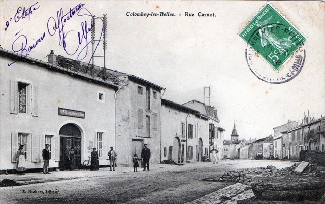 CPA 54 COLOMBEY LES BELLES RUE CARNOT (animated CPA