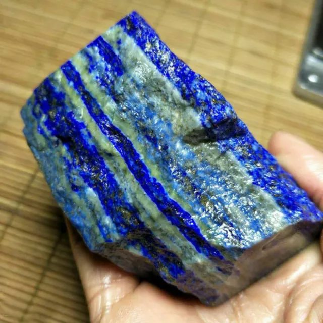 100g natürlicher Afghanistan Rock Lapislazuli Kristall Edelstein Mineral Roh ce