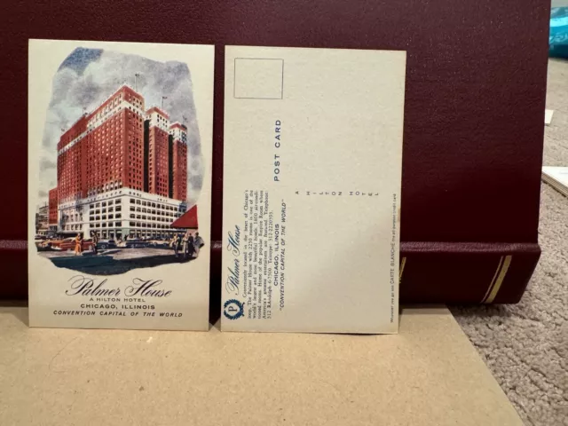 Palmer House Hilton Hotel Chicago IL Convention Capital Postcard Unposted