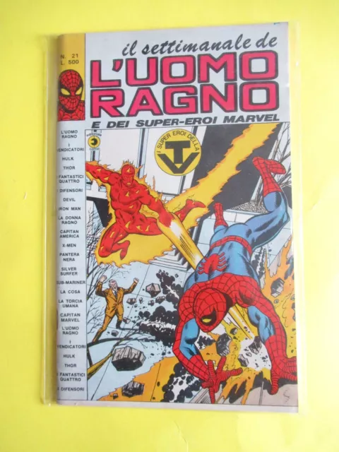 Il Settimanale De L' Uomo Ragno # 21 Ediz. Corno Prima Edizione Originale Marvel