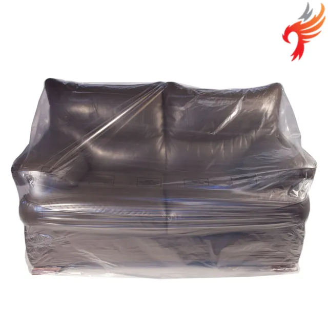 Sofa Settee Armchair Protector Dust Cover Polythene Plastic Bag Removal Storage